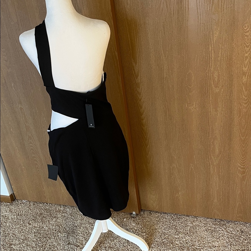 Lulu's Black One-Shoulder Dress - Picture 8 of 10